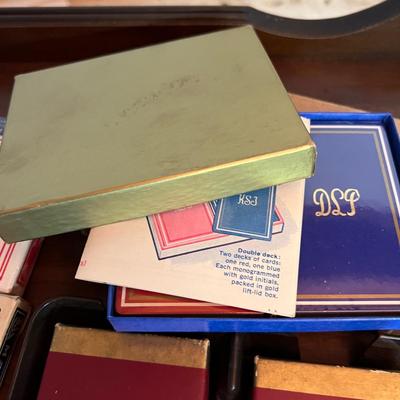 Lot Vintage Playing Cards Poker Chips