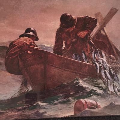 Vintage Winslow Homer Print in Antique Frame
