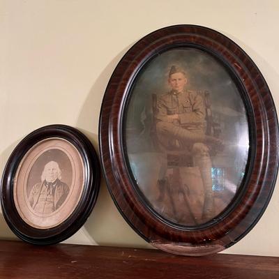 Lot 5 Antique Framed Portraits Photographs