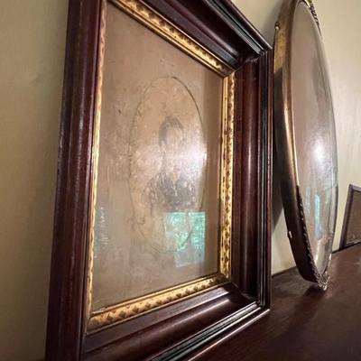 Lot 5 Antique Framed Portraits Photographs