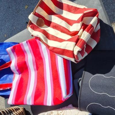 Basket, pillow and linens