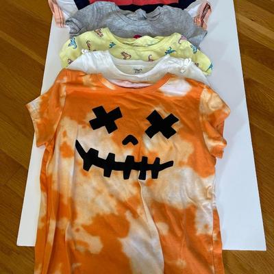 5 Girls Tees size 7T-8T and one child medium