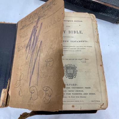 Vintage Antique Bibiles