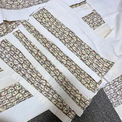 Vintage Linen Curtain Lot - 10+ pcs