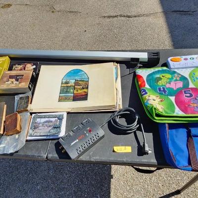1861 and 1844 Bibles plus household items