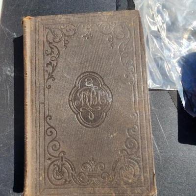 1861 and 1844 Bibles plus household items