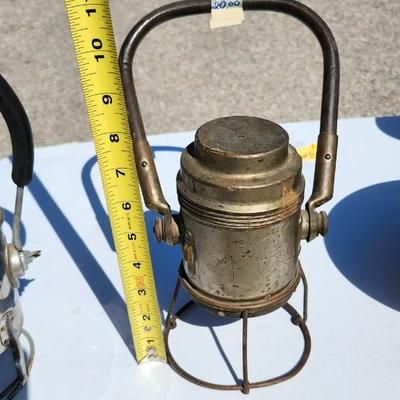 3 Vintage Lanterns, including Conger, And Genesy electric lantern