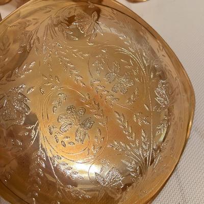 Large Vintage Marigold Carnival Glass Lot