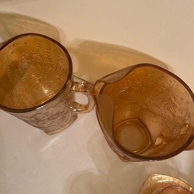 Large Vintage Marigold Carnival Glass Lot