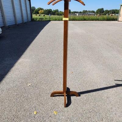 Antique Oak Hall Tree Stand Made with Railroad Spikes
