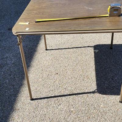 Vintage MCM Folding Card Table