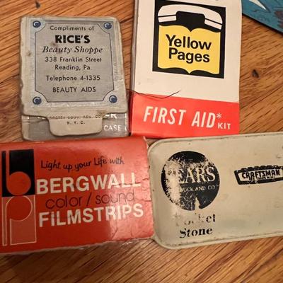 Big Antique Vntg. Collectors Lot - Ephemera, Tin Type, Advertising, Mixed Attic Lot