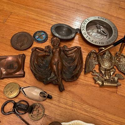 Big Antique Vntg. Collectors Lot - Ephemera, Tin Type, Advertising, Mixed Attic Lot
