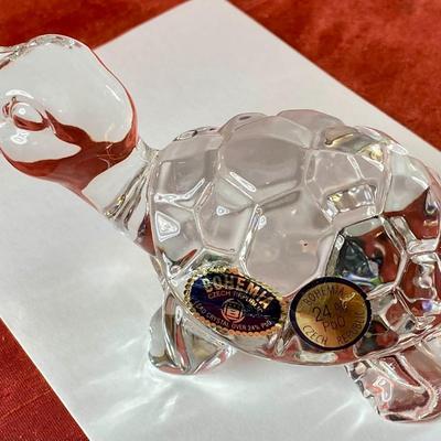 Bohemian Crystal Turtle