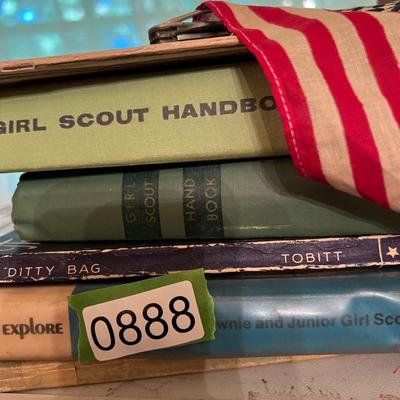 Vintage Girl Scouts Lot - Books, Pocket Knife, Song Books