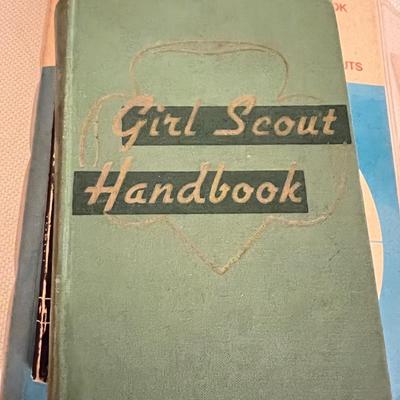 Vintage Girl Scouts Lot - Books, Pocket Knife, Song Books