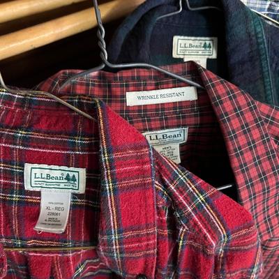 Big Lot Mens L.L. BEAN Shirts, Jackets, Fleece, Flannel