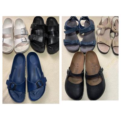 Women’s Sandals Shoes Lot - Birkenstocks, Propel, Easy Spirit
