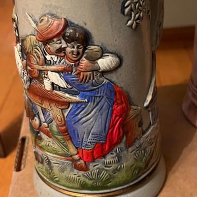 Vintage Beer Stein Lot - 6 German, West Germany