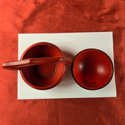 Miniature Asian Lidded Basket