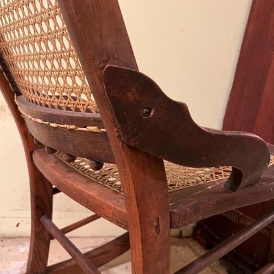 Vintage Rocking Chair - Cane Seat & Back