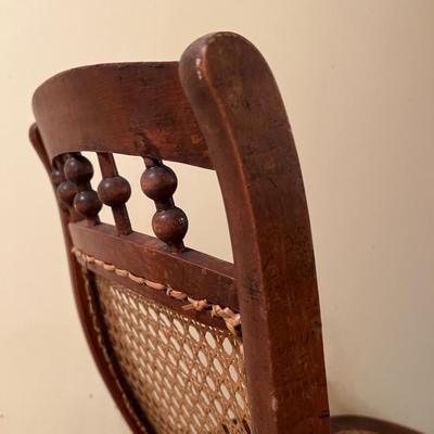 Vintage Rocking Chair - Cane Seat & Back