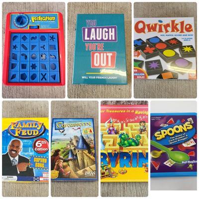 Abacus, Whirly Wheel, Marble Maze, Laser Set & Board Games - Some Sealed