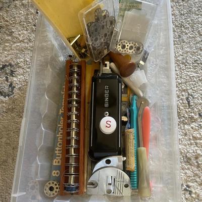 Bobbins & sewing machine misc