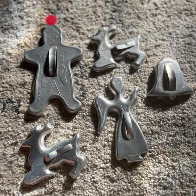 Aluminum cookie cutters with handle-deer