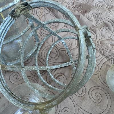 Vintage Exterior Protective Metal/Glass Light Covers
