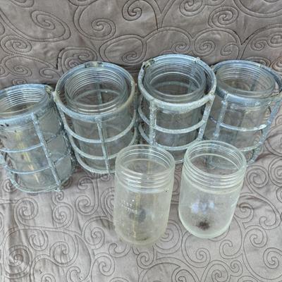 Vintage Exterior Protective Metal/Glass Light Covers