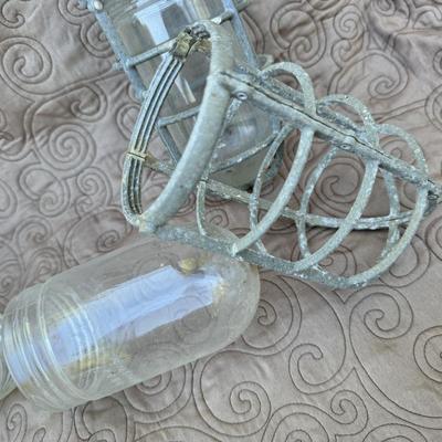 Vintage Exterior Protective Metal/Glass Light Covers