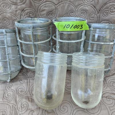 Vintage Exterior Protective Metal/Glass Light Covers