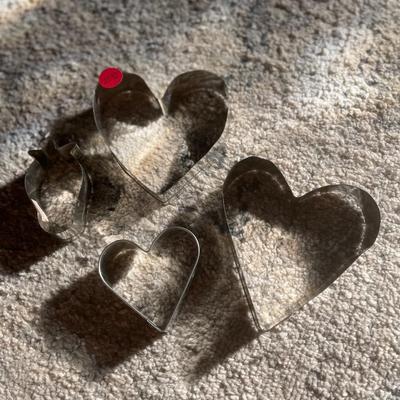 Aluminum cookie cutters-hearts