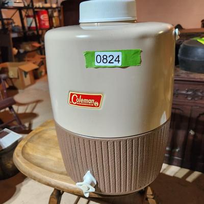 Vintage Coleman Brown Tan Insulated Jug Cooler