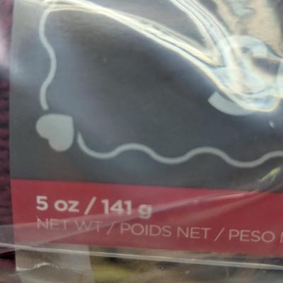 Red Heart Soft Yarn - Wine - 2 Three Packs (#7)