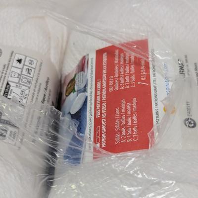 Bernat Softee Baby Yarn - White - 2 Three Packs (#8)