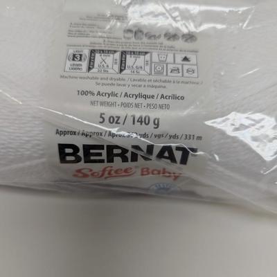 Bernat Softee Baby Yarn - White - 2 Three Packs (#9)