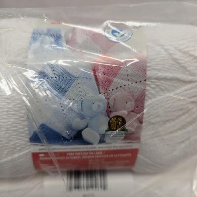 Bernat Softee Baby Yarn - White - 2 Three Packs (#9)
