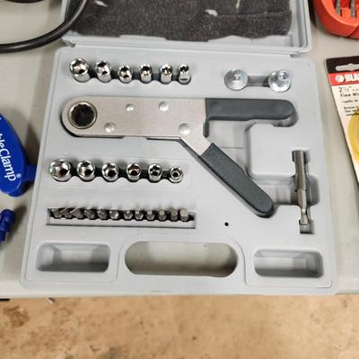 Mixed lot Household Tools Mole Trap , Jumper Cable , Chain Saw , Ramp Caps, Water Ace Pump tested