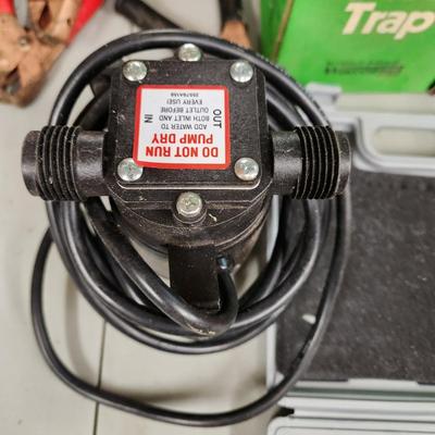 Mixed lot Household Tools Mole Trap , Jumper Cable , Chain Saw , Ramp Caps, Water Ace Pump tested