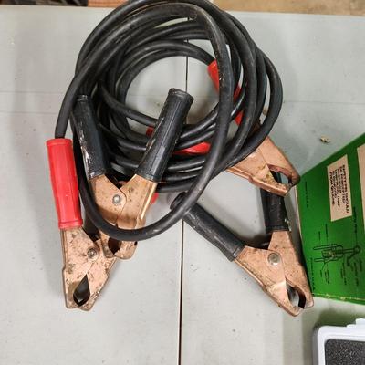 Mixed lot Household Tools Mole Trap , Jumper Cable , Chain Saw , Ramp Caps, Water Ace Pump tested