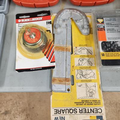 Mixed lot Household Tools Mole Trap , Jumper Cable , Chain Saw , Ramp Caps, Water Ace Pump tested