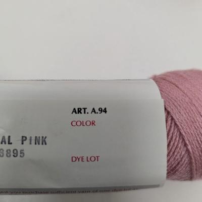Red Heart Luster Sheen Knit & Crochet Yarn - Peach & Crystal Pink- (#17)