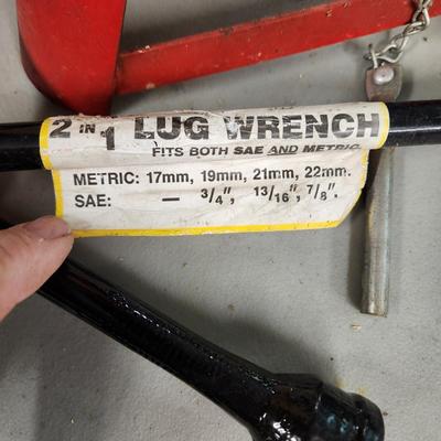 Car Lot, Jack Stands , 4 Way Lug Wrenches , Jacks