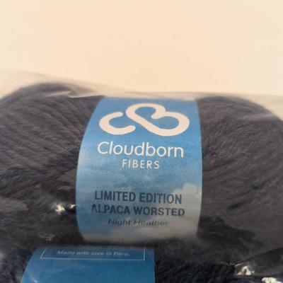 Cloudborn Fibers LE Alpaca Worsted - Night Heather - (#22)