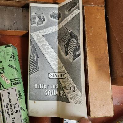 Large Collectible Vintage Tool Lot Miller, Irwin, Stanley K&E Machine Cut Steel letters, Craftsman Router Stencil Set
