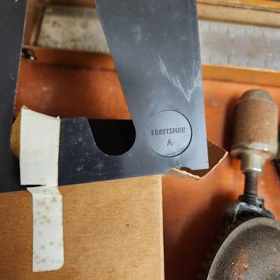 Large Collectible Vintage Tool Lot Miller, Irwin, Stanley K&E Machine Cut Steel letters, Craftsman Router Stencil Set