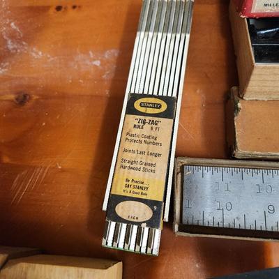 Large Collectible Vintage Tool Lot Miller, Irwin, Stanley K&E Machine Cut Steel letters, Craftsman Router Stencil Set