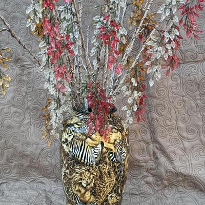 Safari Animal Vase Decor
